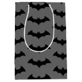 Batman Symbol | Einfache Bat-Silhouette Mittlere Geschenktüte (Vorderseite)