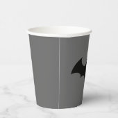 Batman Symbol | Einfache Bat-Silhouette Pappbecher (Rechts)