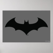 Batman Symbol | Einfache Bat-Silhouette Poster (Vorne)