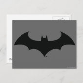 Batman Symbol | Einfache Bat-Silhouette Postkarte (Vorne/Hinten)