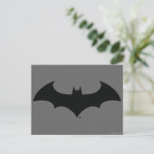 Batman Symbol | Einfache Bat-Silhouette Postkarte (Stehend Vorderseite)