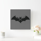 Batman Symbol | Einfache Bat-Silhouette Quadratische Wanduhr (Zuhause)