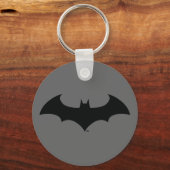 Batman Symbol | Einfache Bat-Silhouette Schlüsselanhänger (Rückseite)