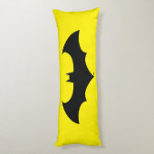 Batman Symbol | Einfache Bat-Silhouette Seitenschläferkissen (Rückseite (Vertikal))