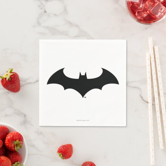 Batman Symbol | Einfache Bat-Silhouette Serviette (Beispiel)