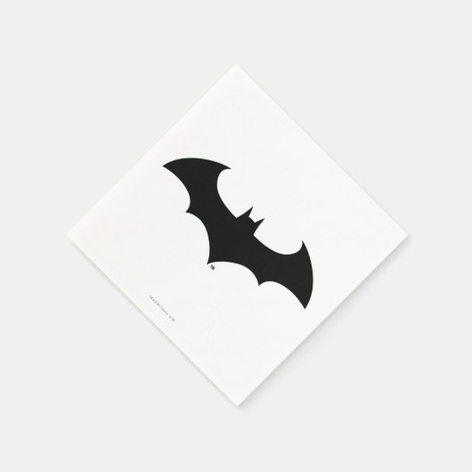 Batman Symbol | Einfache Bat-Silhouette Serviette (Ecke)