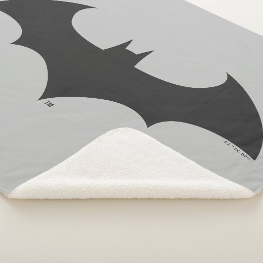 Batman Symbol | Einfache Bat-Silhouette Sherpadecke (3/4)