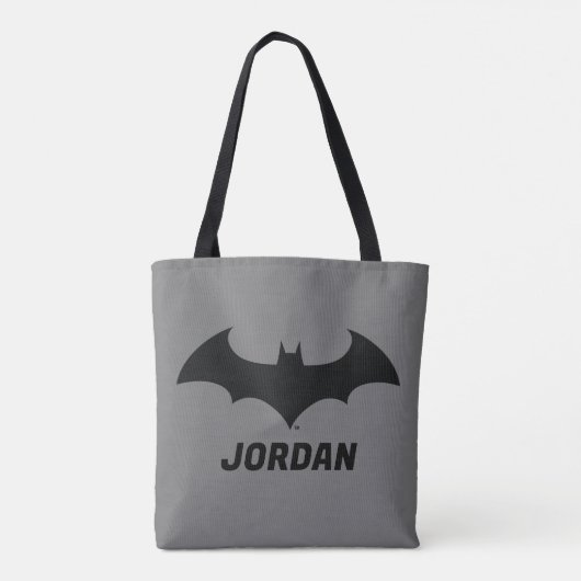 Batman Symbol | Einfache Bat-Silhouette Tasche (Rückseite)