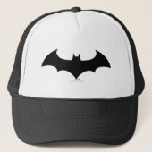 Batman Symbol | Einfache Bat-Silhouette Truckerkappe (Vorderseite)