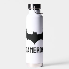 Batman Symbol | Einfaches Becken | Name hinzufügen Trinkflasche