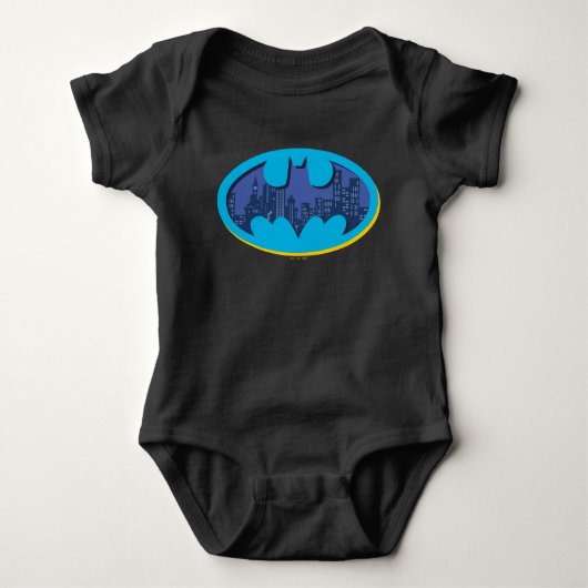 Batman | Symbol für die Stadt Arkham Baby Strampler (Vorderseite)