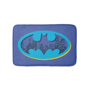 Batman   Symbol für die Stadt Arkham Badematte