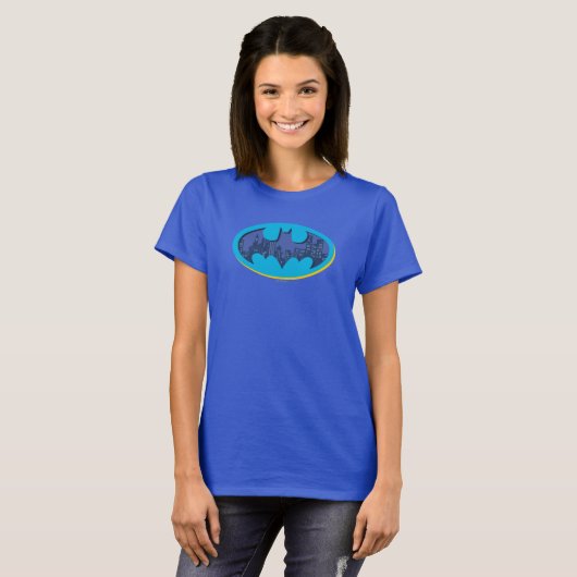 Batman | Symbol für die Stadt Arkham T-Shirt (Vorne ganz)