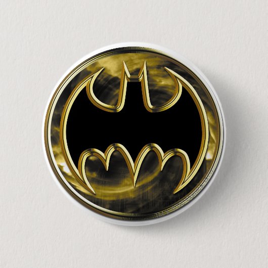 Batman Symbol | Gold-Logo Button (Vorderseite)