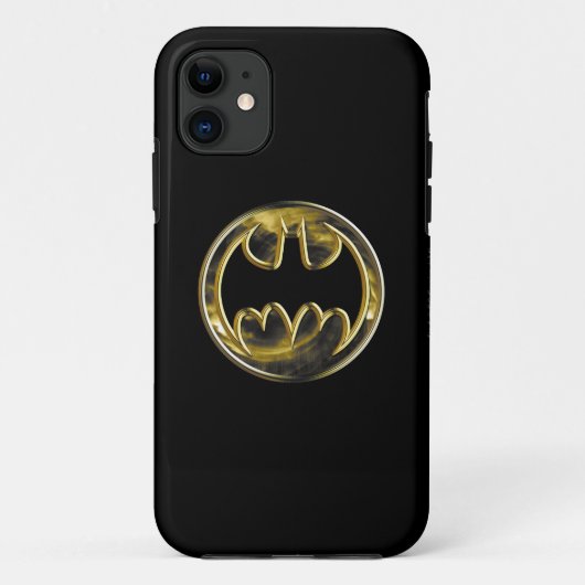 Batman Symbol | Gold-Logo Case-Mate iPhone Hülle (Rückseite)