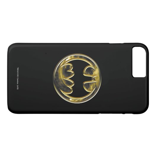 Batman Symbol | Gold-Logo Case-Mate iPhone Hülle (Rückseite (Horizontal))