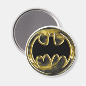 Batman Symbol | Gold-Logo Magnet (Vorderseite/Rückseite)