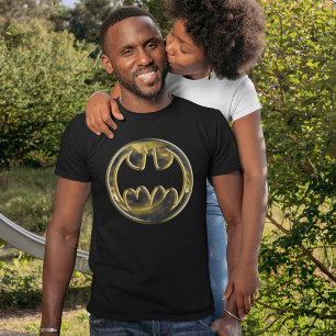 Batman Symbol   Gold-Logo Tri-Blend Shirt