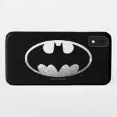 Batman Symbol | Grainy-Logo Case-Mate iPhone Hülle (Rückseite (Horizontal))