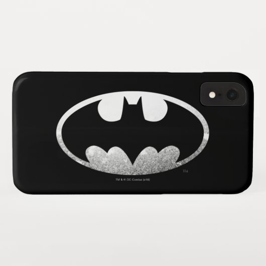 Batman Symbol | Grainy-Logo Case-Mate iPhone Hülle (Rückseite (Horizontal))