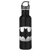 Batman Symbol | Grainy-Logo Edelstahlflasche (Vorderseite)