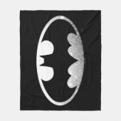 Batman Symbol | Grainy-Logo Fleecedecke (Vorderseite)