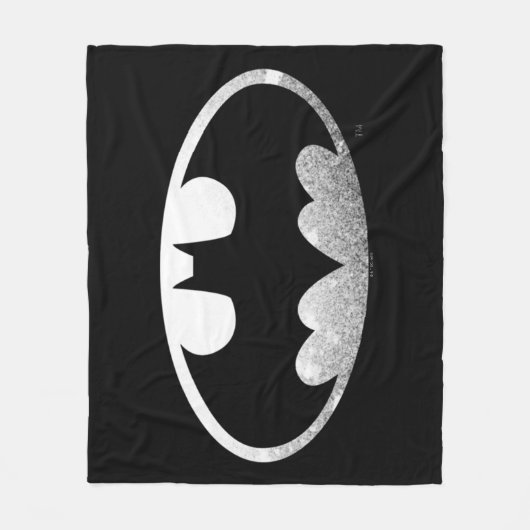 Batman Symbol | Grainy-Logo Fleecedecke (Vorderseite)