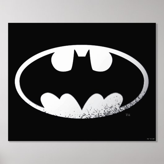 Batman Symbol | Grainy-Logo Foliendrucke (Vorderseite)