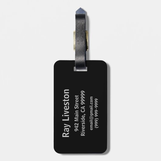 Batman Symbol | Grainy-Logo Gepäckanhänger (Rückseite vertikal)