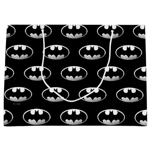 Batman Symbol | Grainy-Logo Große Geschenktüte (Vorderseite)