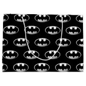 Batman Symbol | Grainy-Logo Große Geschenktüte (Rückseite)