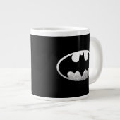 Batman Symbol | Grainy Logo Jumbo-Tasse (Vorderseite Rechts)