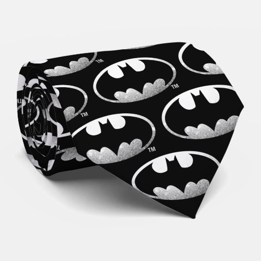 Batman Symbol | Grainy-Logo Krawatte (Gerollt)