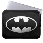 Batman Symbol | Grainy-Logo Laptopschutzhülle (Vorderseite)