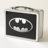 Batman Symbol | Grainy-Logo Metall Brotdose (Rückseite)