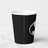 Batman Symbol | Grainy-Logo Pappbecher (Rechts)