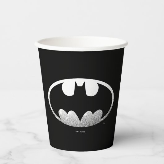 Batman Symbol | Grainy-Logo Pappbecher (Vorderseite)