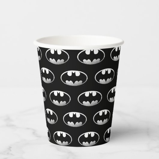 Batman Symbol | Grainy-Logo Pappbecher (Vorderseite)