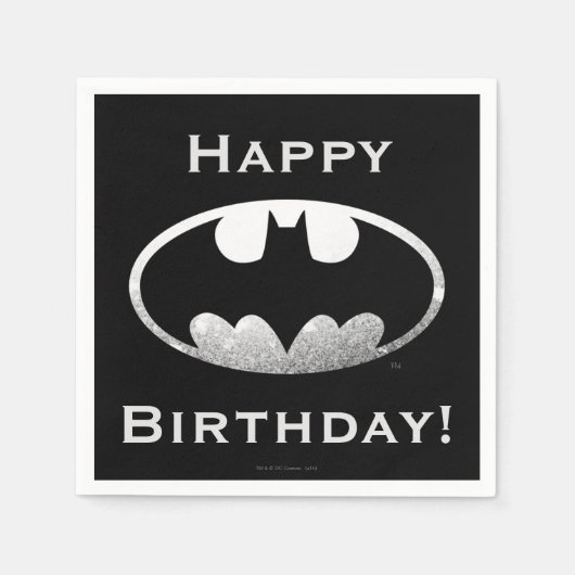 Batman Symbol | Grainy-Logo Serviette (Vorderseite)