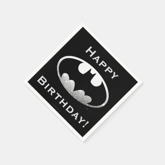 Batman Symbol | Grainy-Logo Serviette (Ecke)