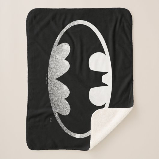 Batman Symbol | Grainy-Logo Sherpadecke (Vorderseite)