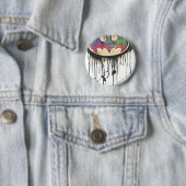 Batman Symbol | Green Lila Red Logo Button (Beispiel)