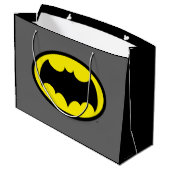 Batman Symbol Große Geschenktüte (Rückseite Schrägansicht)