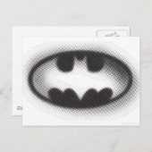 Batman Symbol | Halbtonlogo Postkarte (Vorne/Hinten)