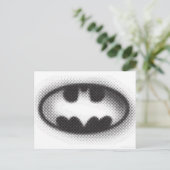 Batman Symbol | Halbtonlogo Postkarte (Stehend Vorderseite)