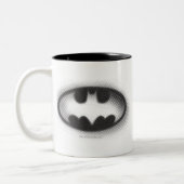 Batman Symbol | Halbtonlogo Zweifarbige Tasse (Links)