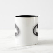 Batman Symbol | Halbtonlogo Zweifarbige Tasse (Mittel)
