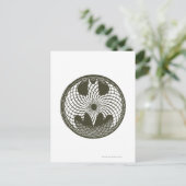 Batman Symbol | Jugendstil-Circle-Logo Postkarte (Stehend Vorderseite)