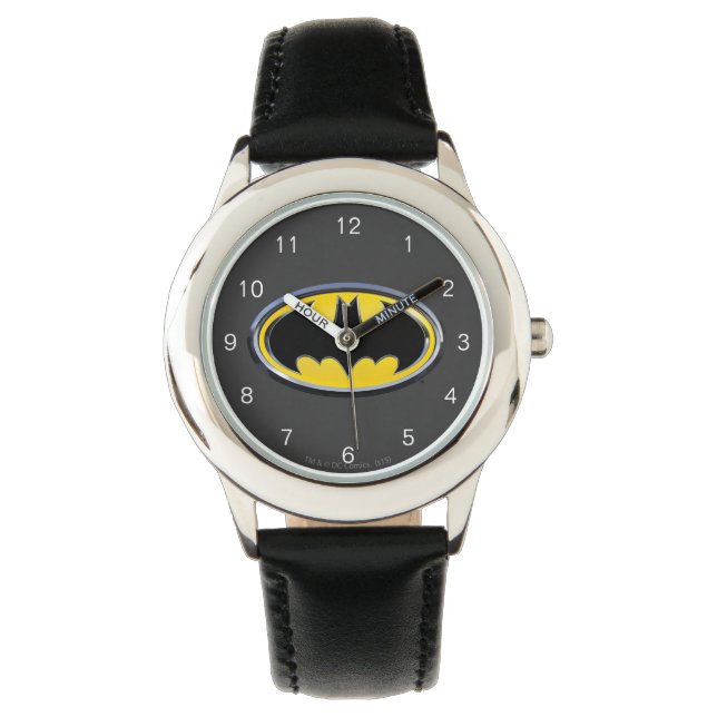 Batman Symbol | Klassisches Logo Armbanduhr (Vorderseite)