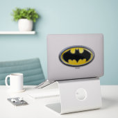Batman Symbol | Klassisches Logo Aufkleber (Laptop auf Schreibtisch)